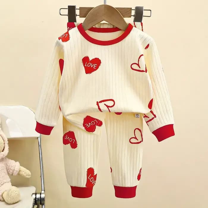 Pyjama chaud en pur coton pour enfants
