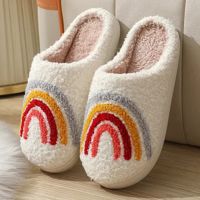 Pantoufles d'intérieur à motif de champignon pour femmes, chaussures de maison chaudes et décontract