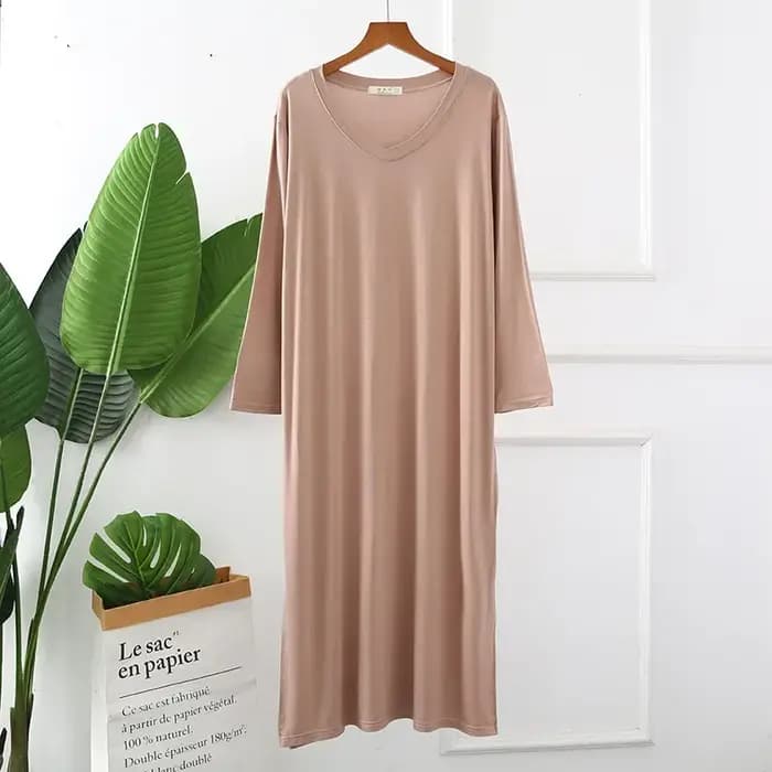 Chemise de Nuit à Manches sulfpour Femme