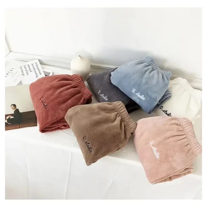 Pantalon de pyjama femme en velours optique épais et chaud bas de sommeil long pour hiver automne confort maison