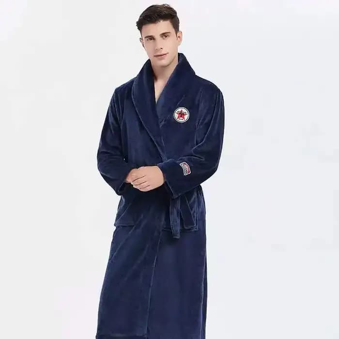 Haute qualité hommes Robe hiver peignoir mâle longue épaisse chaude Terry polaire serviette
