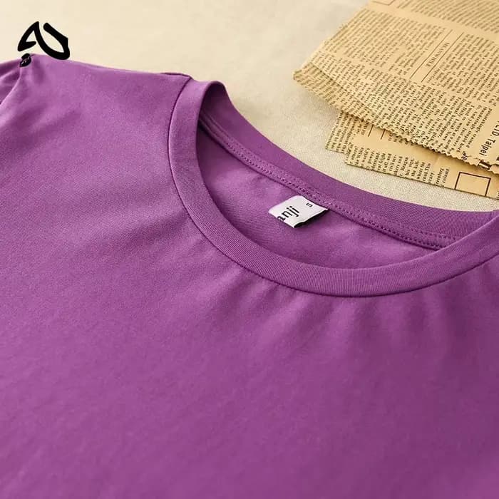 Robe longue décontractée en coton pour femme, ample, à manches longues, col rond, couleur unie, styl