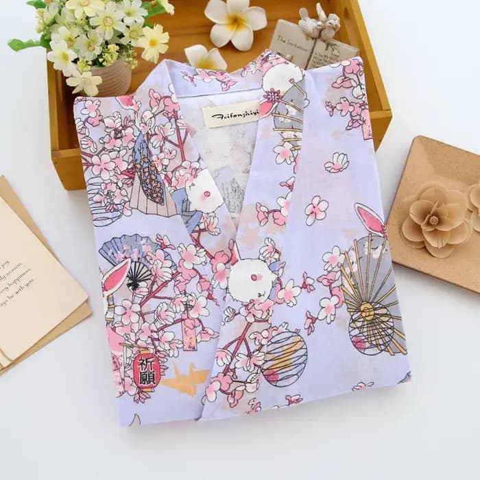 Peignoir kimono japonais pour femmes