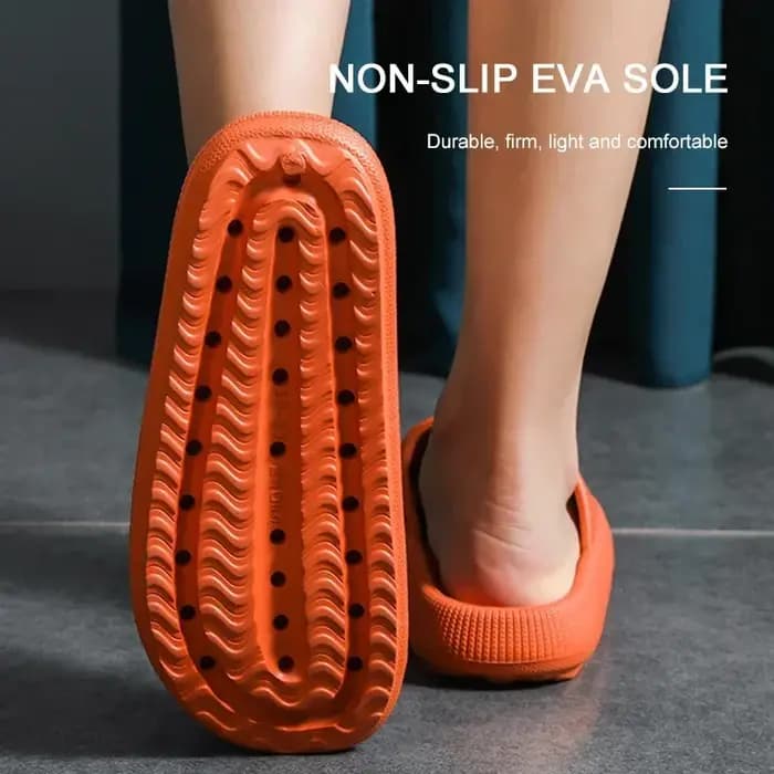 EVA semelle épaisse 4cm pantoufles de salle de bain confort semblable à la nuage usage domestique Couple hauteur augmentant intérieur couleur unie sandales d'été