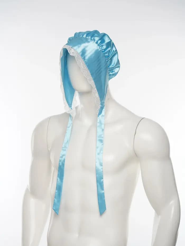 Chemise de nuit victorienne satinée pour homme avec bonnet, ensemble pyjama vintage à manches longues et fermeture éclair sur le devant pour soirée pyjama