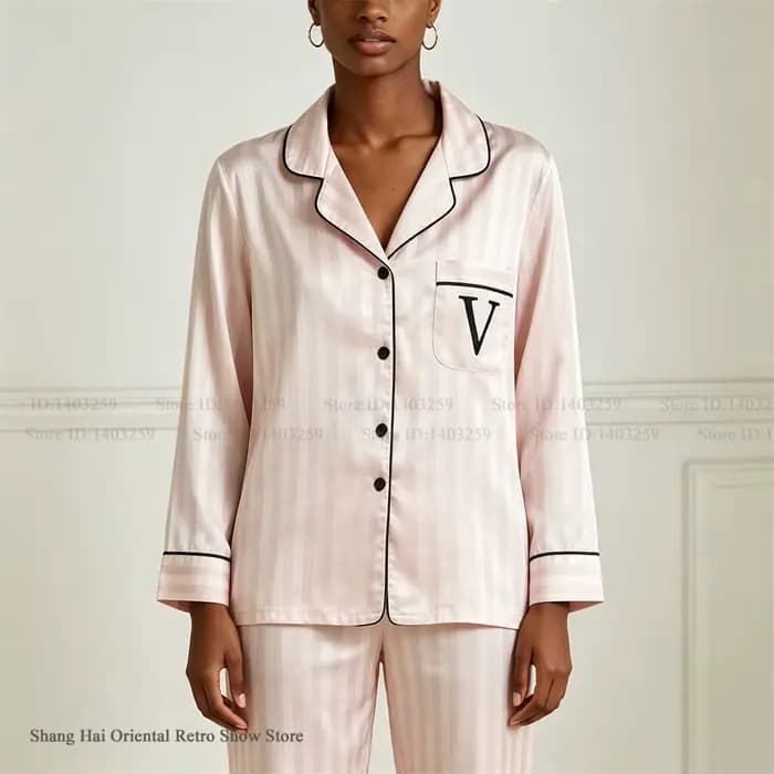 Nouvel ensemble pyjama 2 pièces printemps-automne