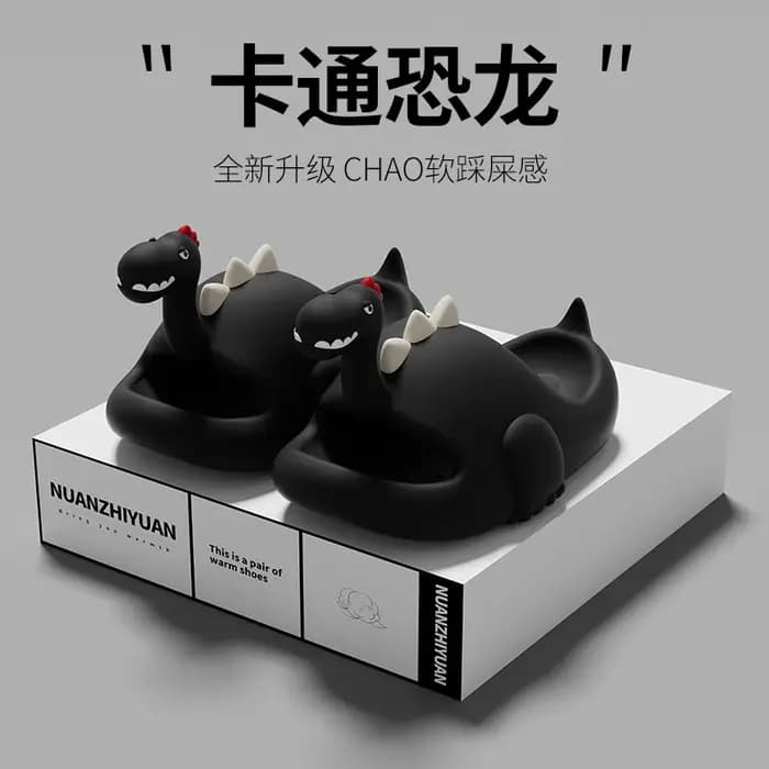 Pantoufles de dinosaure pour femmes