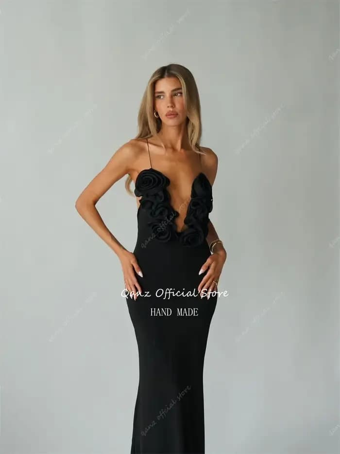 Qanz Robe de soirée sirène sexy