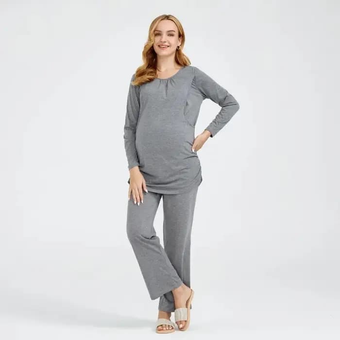 Pyjama à manches longues pour femmes enceintes