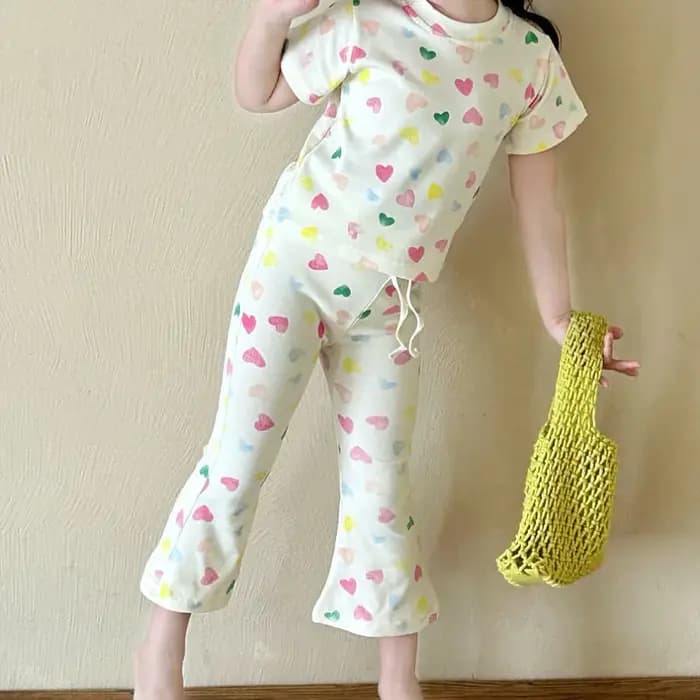 Pyjama d'été pour filles, vêtements de nuit pour enfants, ensembles de pyjamas pour enfants, tenues d'intérieur pour filles