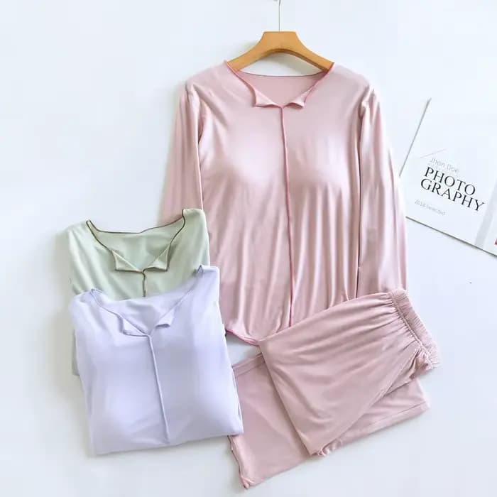 Ensemble pyjama d'allaitement de maternité pour femmes