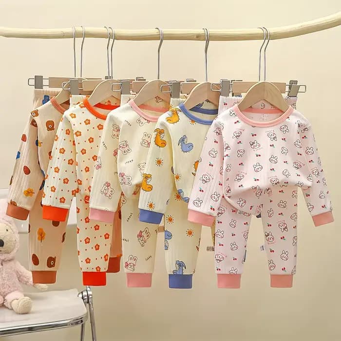 Ensemble de pyjama en coton doux à manches longues pour garçons