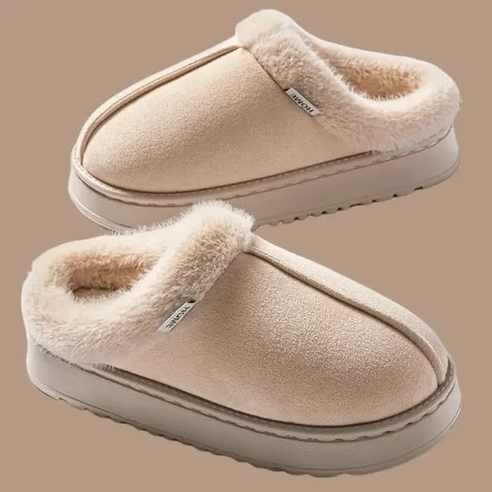 Pantoufles d'hiver antidérapantes pour femmes, chaussures d'intérieur, pantoufles chaudes en coton d