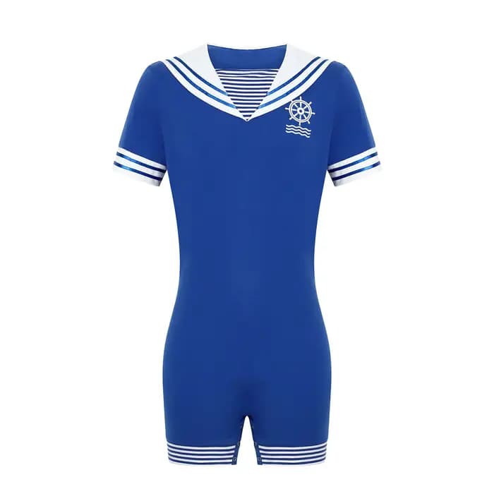 Pyjama Combinaison Homme Style Marin Col