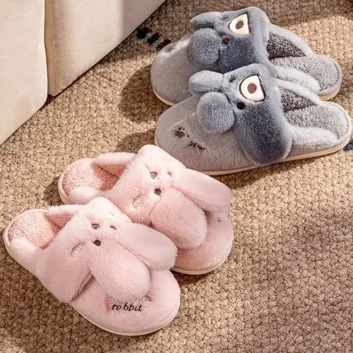 Chaussons d'hiver chauffants pour femmes et hommes - Bottines en fourrure épaisse avec semelle antidérapante