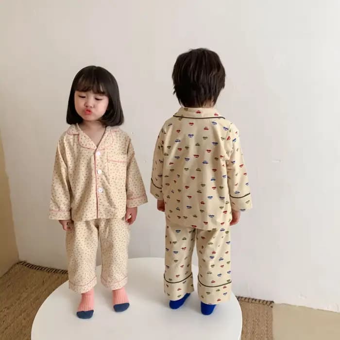 Ensemble de pyjama imprimé dessin animé pour enfants