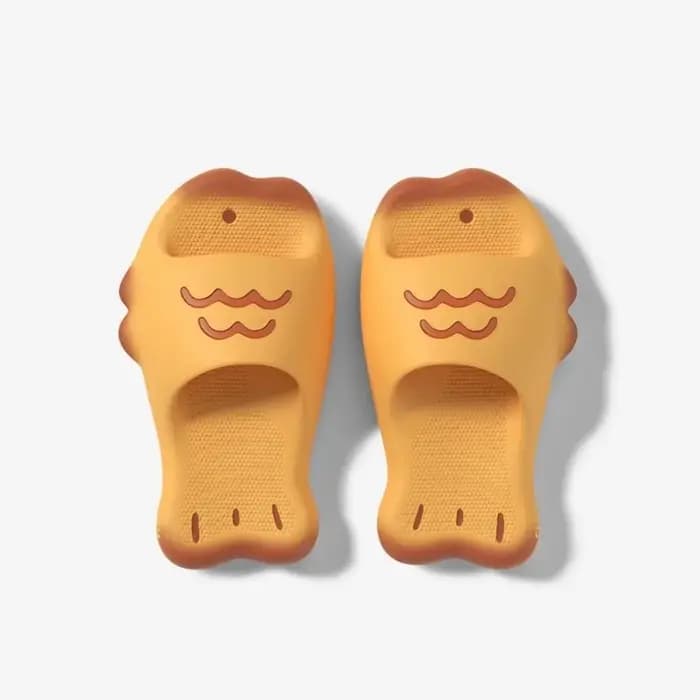Chaussons créatifs Taiyaki en EVA souple antidérapants, pantoufles en forme de poisson à semelles ép