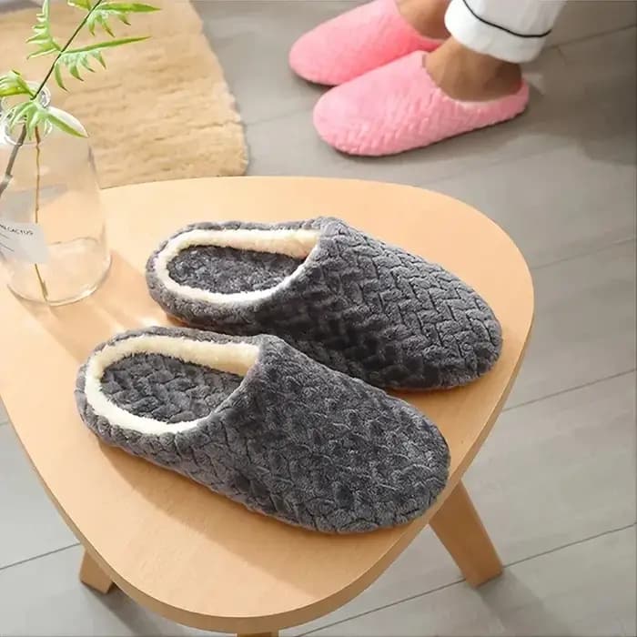 Pantoufles de maison moelleuses unisexes