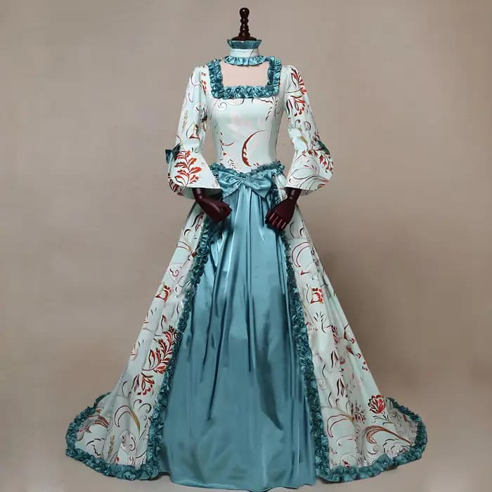 Robe de reine victorienne médiévale pour femmes