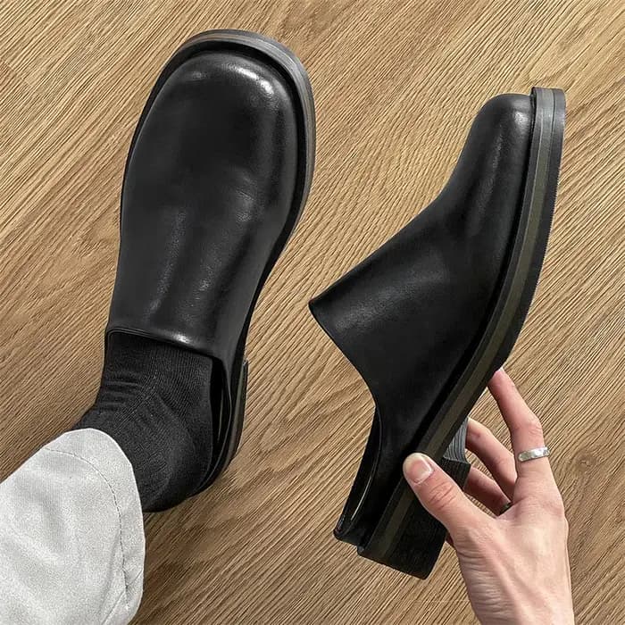 Pantoufles en cuir véritable pour hommes, chaussures de grande taille, chaussures formelles de styliste de haute qualité, chaussures décontractées, mode Business