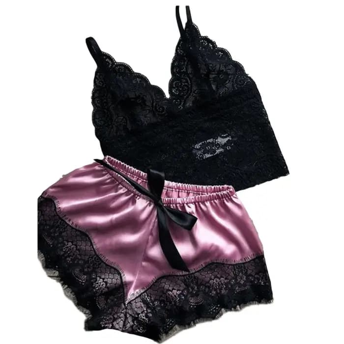 Ensemble de pyjama en dentelle pour femmes