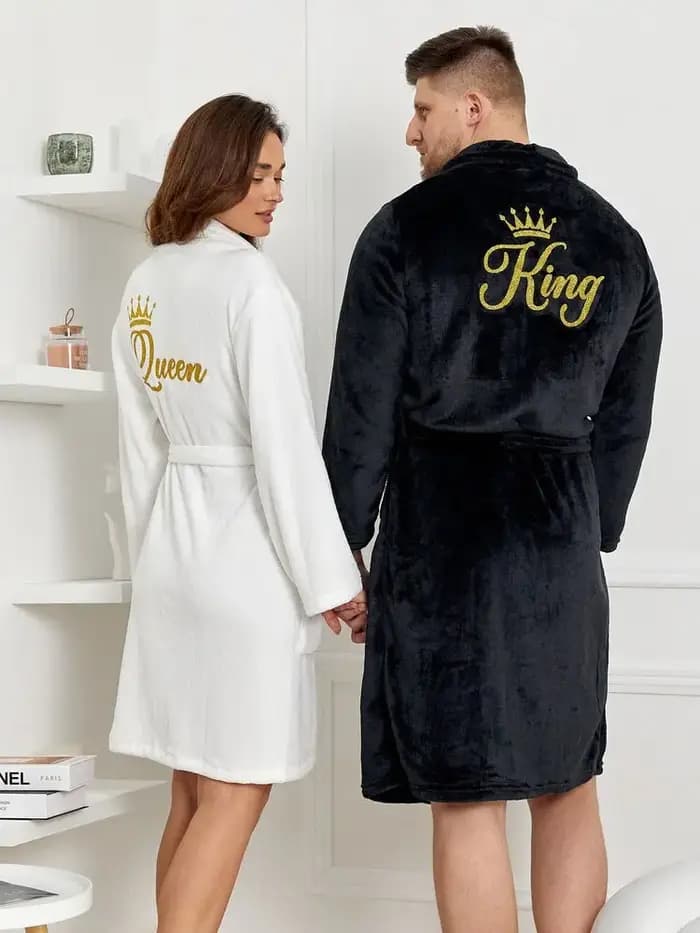 Queen King – peignoirs en peluche confortables