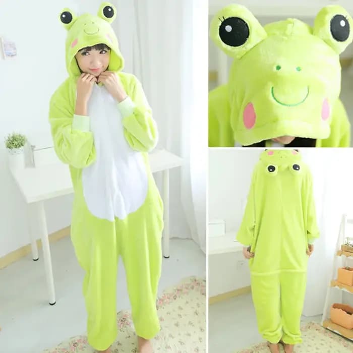 Unisexe adulte Onesie pyjamas ours chat Animal une pièce Costume Halloween noël Cosplay vêtements de nuit dessin animé grenouille Panda combinaisons