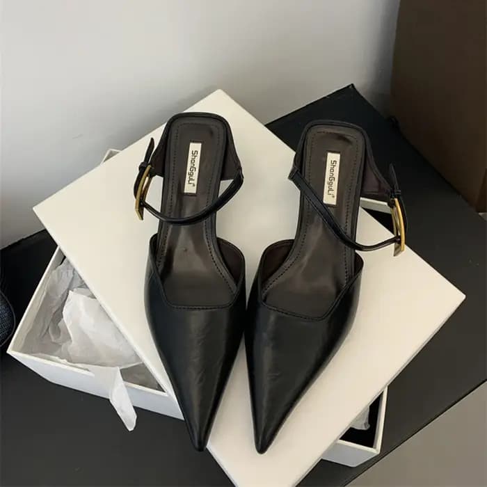 Été couverture orteil femmes pantoufles mode Singbacks Mules chaussures dames élégant talon mince décapant fête Sandalias