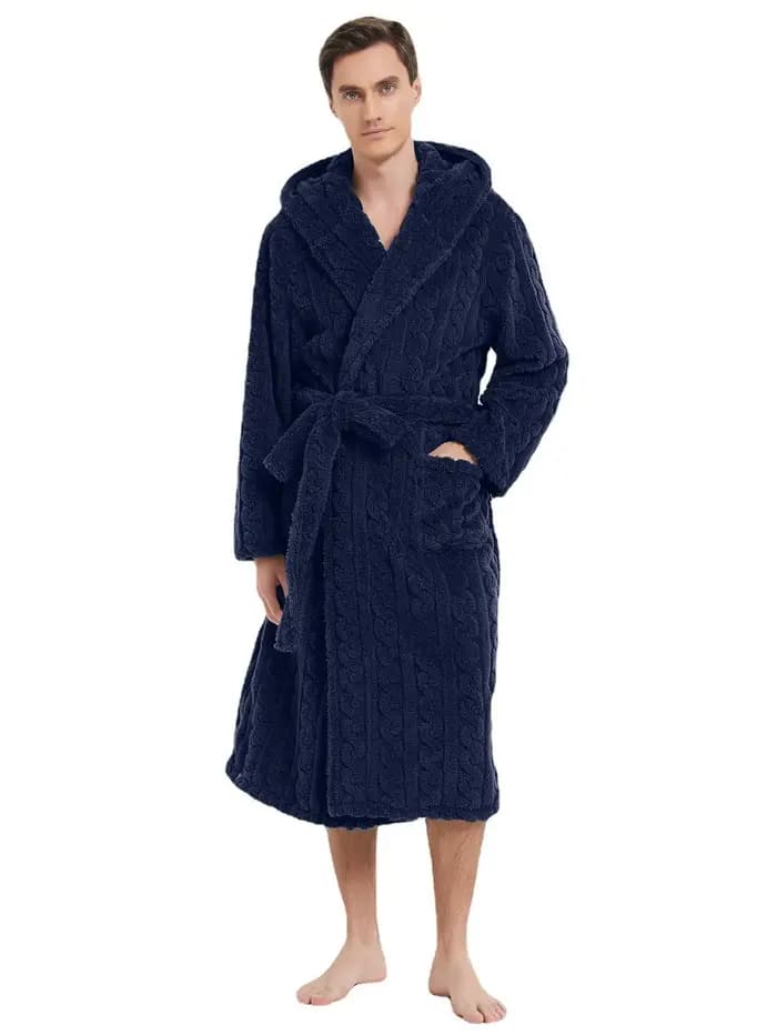 La nouvelle automne et hiver hommes Robe chaude pyjamas Couple