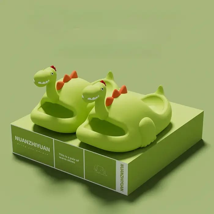 Pantoufles de dinosaure pour femmes