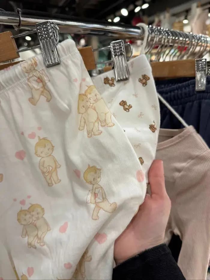 Angel bébé imprimé T-shirt pantalon pyjama ensemble femme à manches courtes