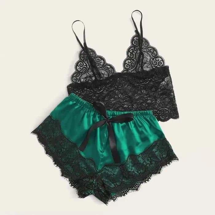 Ensemble de pyjama en dentelle pour femmes