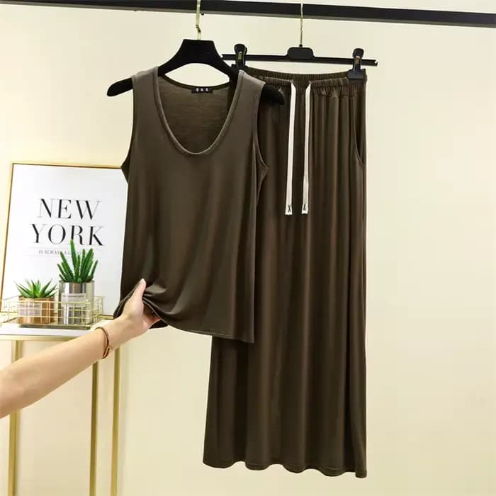 Pyjama pour femmes, nouveau ensemble de vêtements de nuit d'été confortable en modal