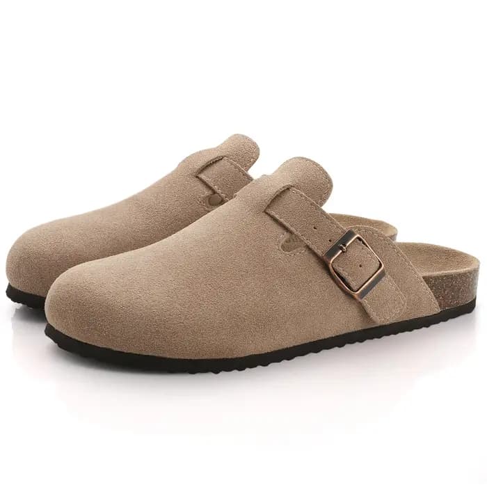Femmes Bokken pantoufles printemps automne mode chaussures plates antidérapant confortable Anti-élastique peau boucle