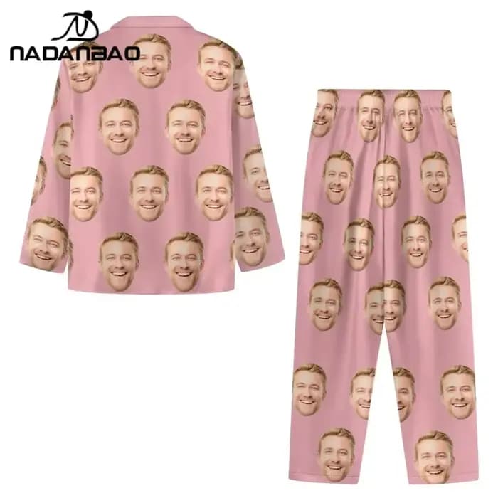 Ensemble de pyjamas à boutons personnalisés pour femmes