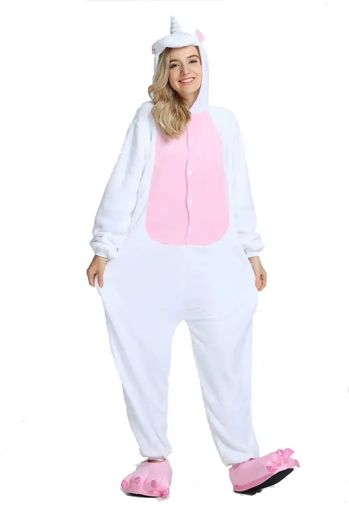 Licorne Onesies Kigurumi flanelle dessin animé Pyjamas femmes animaux