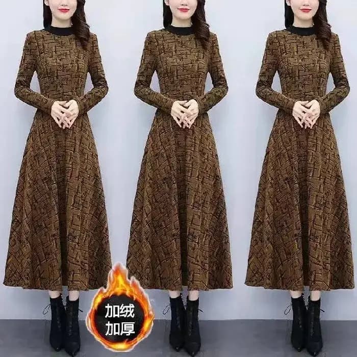 Robe longue en polaire épaisse
