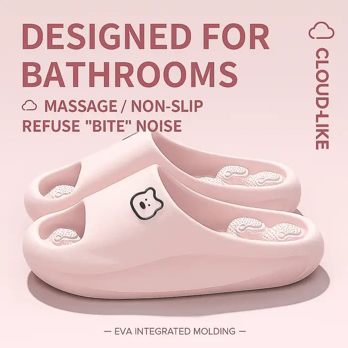 Poussant Eva Massage pantoufles de salle de bain pour femmes chaussures de salon diapositives de maison tongs d'intérieur pour hommes pantoufle de maison