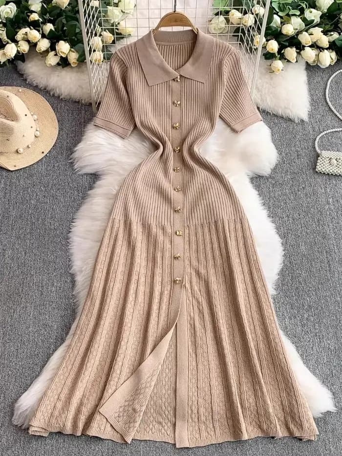 Robes De tempérament tricotées pour femmes