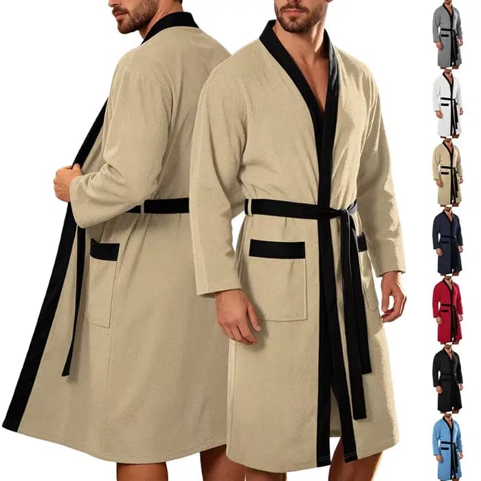 Peignoir pour homme à manches longues
