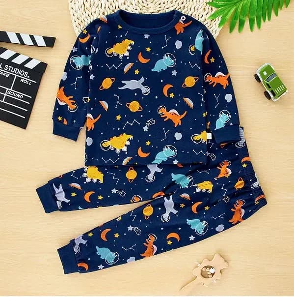 Nouveaux enfants pyjamas bébé garçons filles mignon dessin animé à manches longues T-Shirt haut + pantalon enfant en