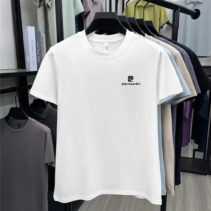 T-shirt Homme Haut de Gamme à Col Rond et Manches Courtes