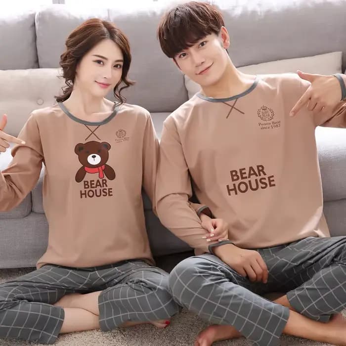 Ensemble de pyjama de dessin animé mignon pour femmes et hommes