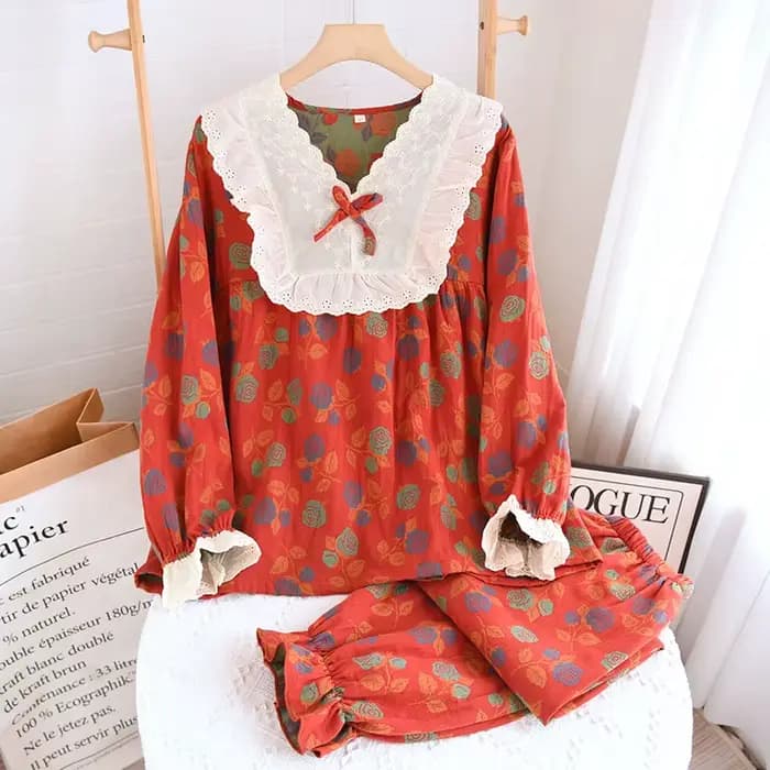 Ensemble pyjama en coton pour femme