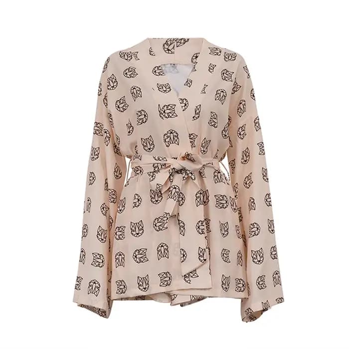 Pyjama taille haute à lacets pour femmes, ensemble de shorts, robes à manches longues, tenues décont