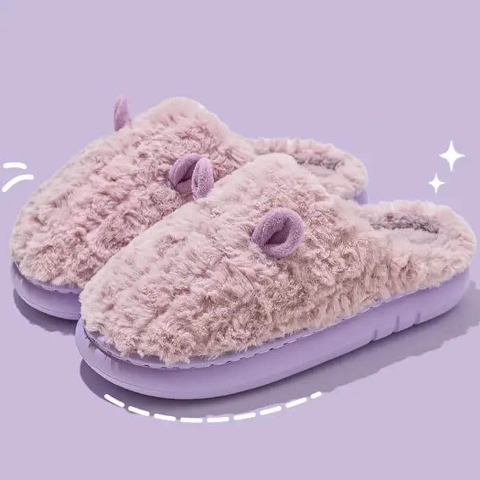 Pantoufles d'intérieur confortables et chaudes pour femmes, nouvelle maison, chaussures mignonnes en