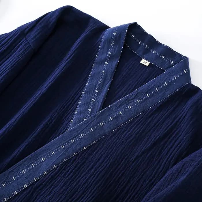 Kimono pour hommes, costumes de maison, pantalons à manches longues, costumes pour automne et printemps, Pijamas pour hommes, pyjama Design en crêpe de coton pour hommes