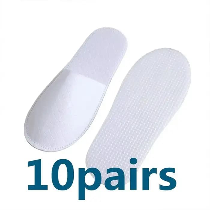 10 paires de pantoufles jetables pour femmes et hommes