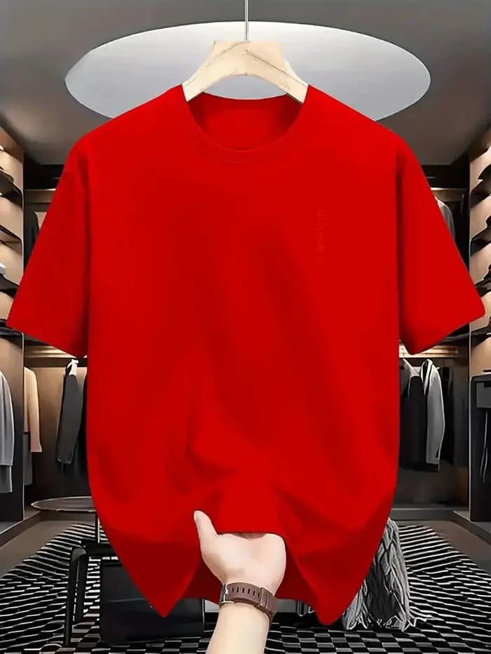T-shirt à manches courtes pour homme avec col rond | Léger