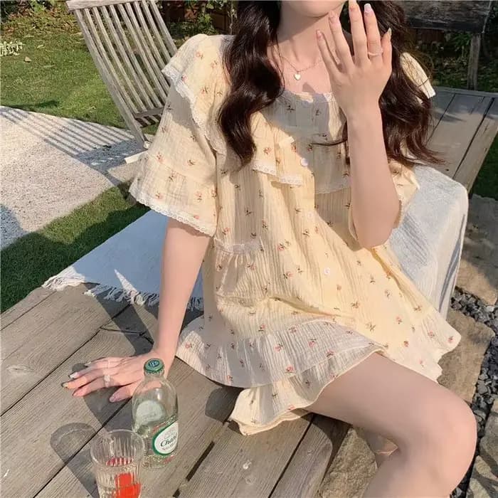 Nouvel ensemble de pyjama d'été pour femme style princesse